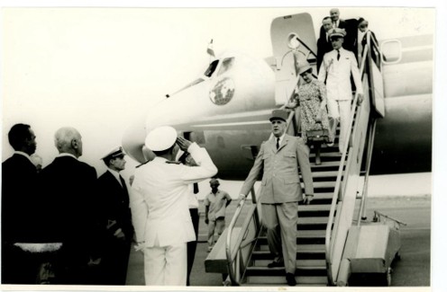 Arrivée du Général De Gaulle à Djibouti en 1966