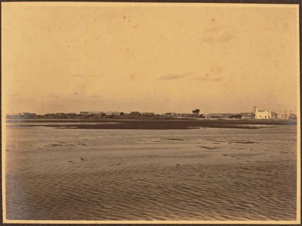 Vue panoramique de la partie de la ville en 1922