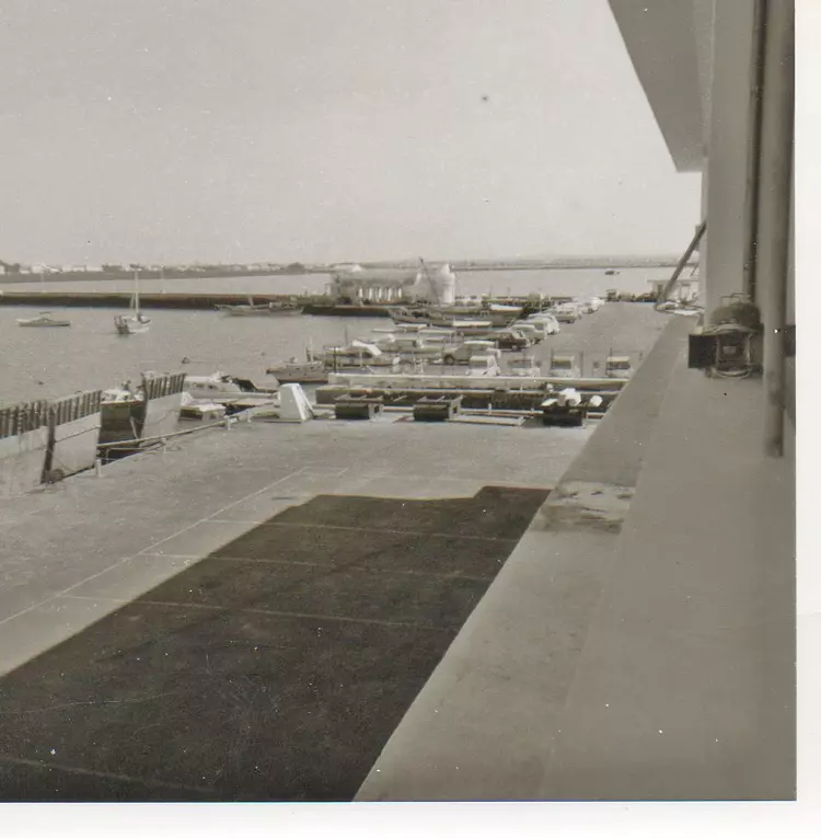 Jetée du palais présidentiel en 1968